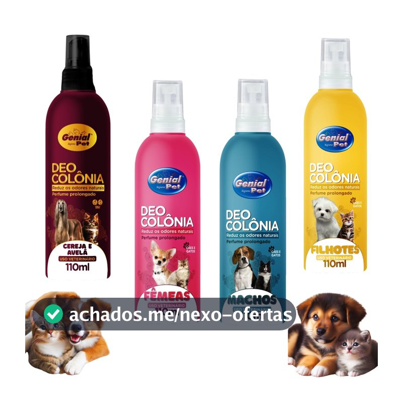 Perfume Colonia Pet Shop Cachorro Gato 110ml Caes Oferta