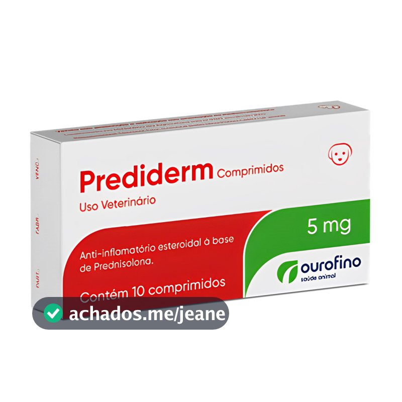Prediderm  5 Mg - 10 Comprimidos Anti-Inflamatorio Para Cães