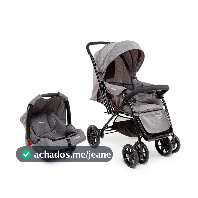 Carrinho com Bebê Conforto Voyage Choice Alça Reversível Travel System 0-15kg