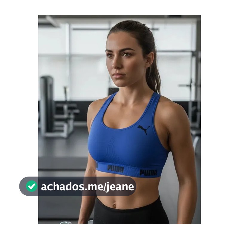 Top Feminino Puma Sem Costura Para Academia Treino Top Puma Feminino Nadador Para Treino Original