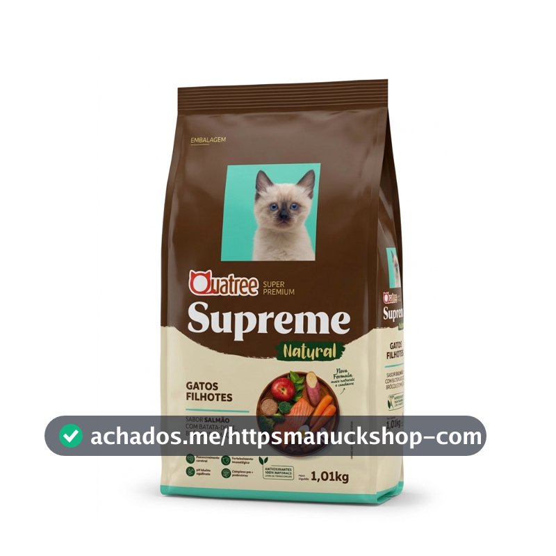 Ração Gatos Filhotes Quatree Supreme Salmão 1kg Super Premium