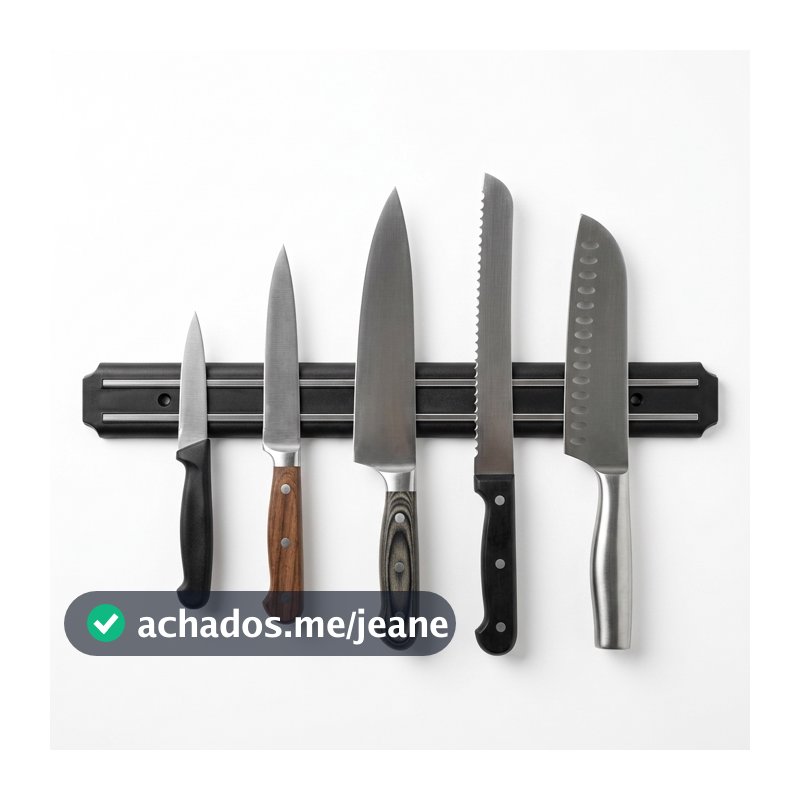 Barra Magnética 33cm Suporte de Facas Ferramentas Ímã Forte Parede Cozinha Porta Faca Organizador
