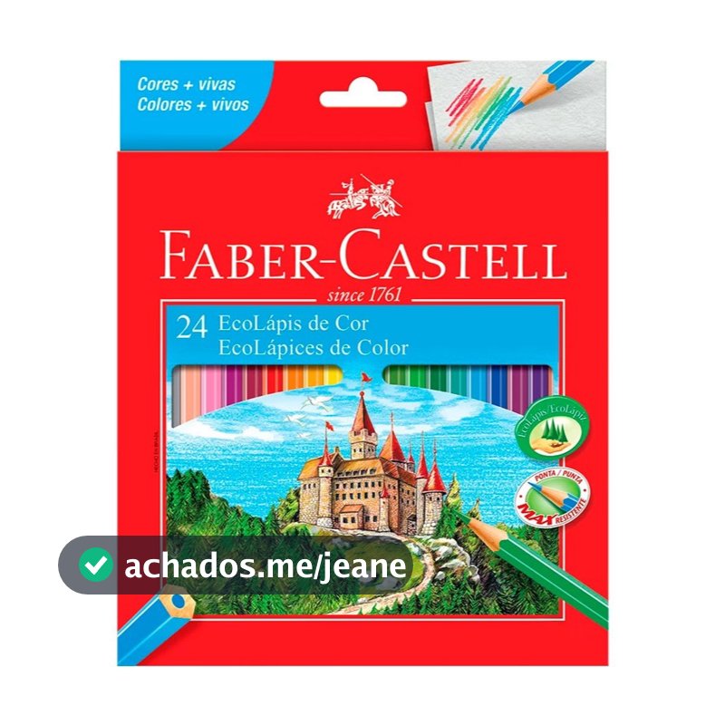 Faber-Castell EcoLápis de Cor 24 Cores