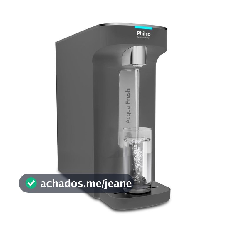 Purificador de Água Natural e Gelada Philco Ppu12c Cinza Bivolt