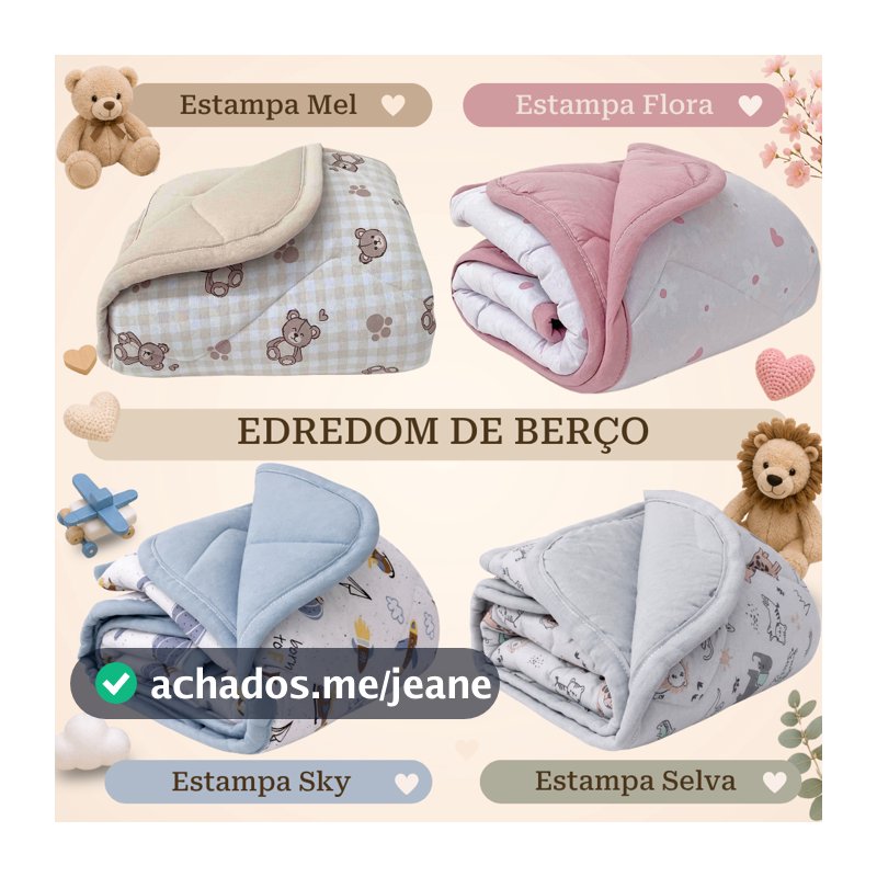 Edredom De Berço Malha 100% Algodão Linha Baby Infantil Enxoval Bebê Berço Americano Berço Padrão Dupla Face Macio Fofo
