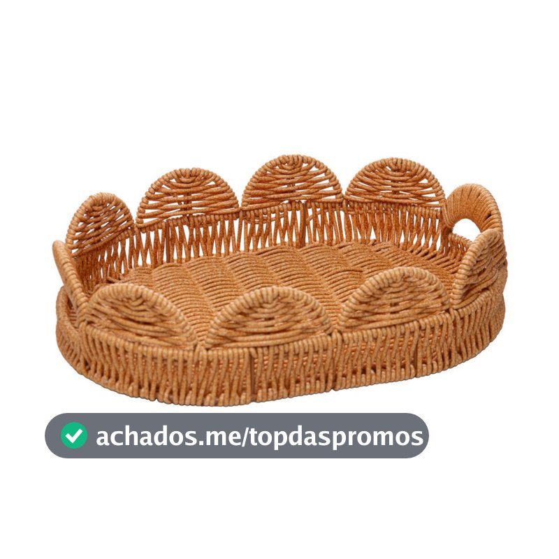 Cesta Botânica de Rattan Natural 26cm - Lyor