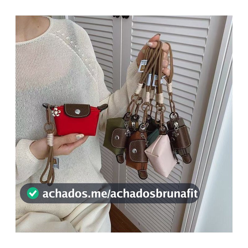 Mini Bolsa de Chaveiro Nylon Feminina Estilo Leveza e Práticae Acessórios