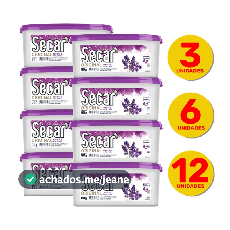 Kit Promocional Anti Mofo Secar 80g Evita Umidade Fungos Cheiro Guarda Gavetas Armários Roupas