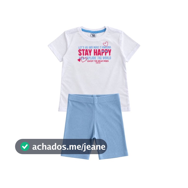 Conjunto Feminino Infantil Exploradora Do Mundo