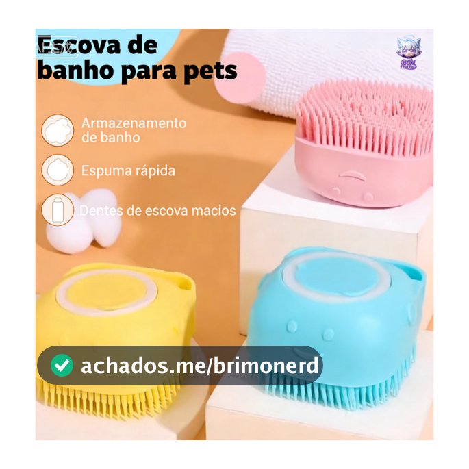 Escova de banho para cães, escova de massagem para gatos, ferramentas de limpeza, produtos para esfregar e lavar