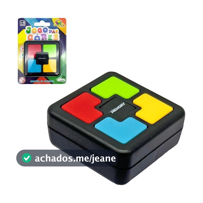 Jogo Da Memória Sequencia Cores Eletrônico Com Luz E Som