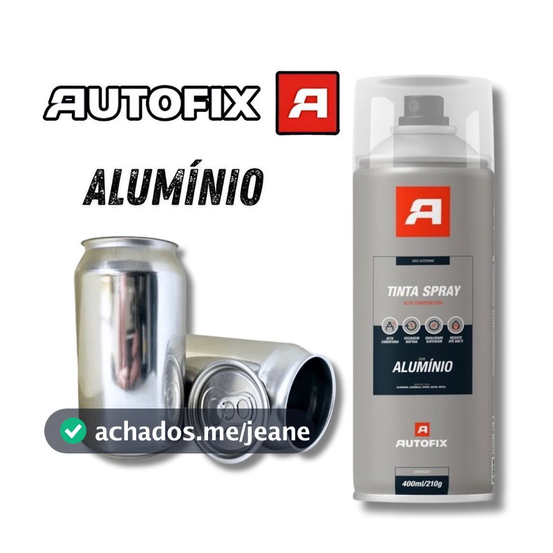 Spray Alumínio Alta Temperatura 400ml – Cobertura Total ! OK