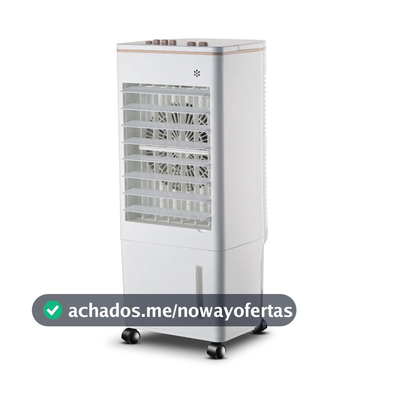 Climatizador de Ar Portátil Umidificador 8 Litros 4 Funções 65w Zellox