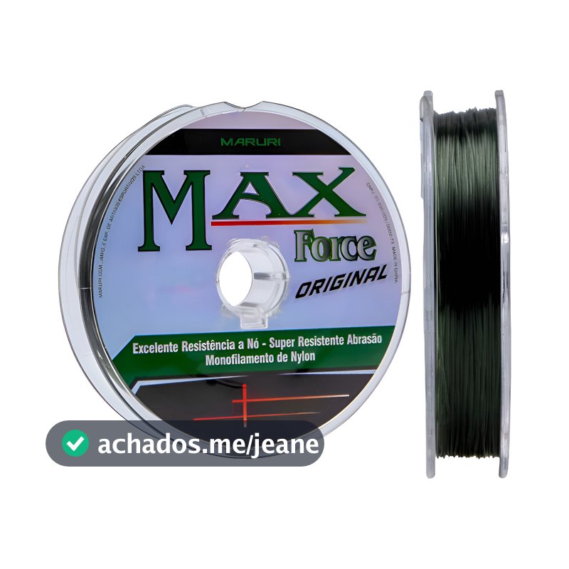 Linha Monofilamento Maruri Max Force Original (Escolha Diâmetro) 100m (Unidade)