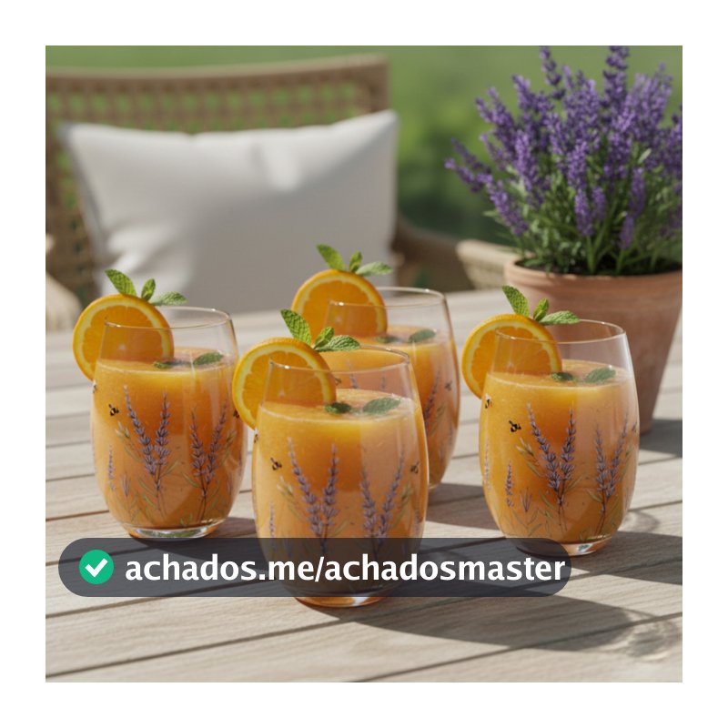 Jogo 4 Copos Longos Redondos 465ml para Drink Água e Suco Mesa Posta Elegante