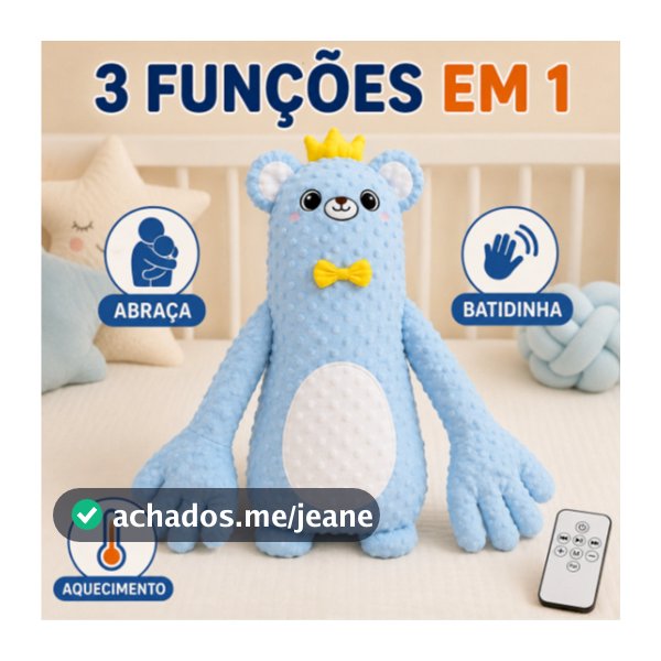 Almofada com palma elétrica automática anti-susto para bebê, acalma o sono e libera as mãos