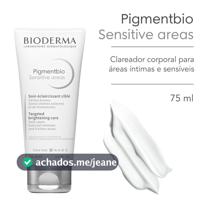 Bioderma Pigmentbio Sensitive Áreas Clareador Corporal para Áreas Íntimas e Sensíveis 75ml