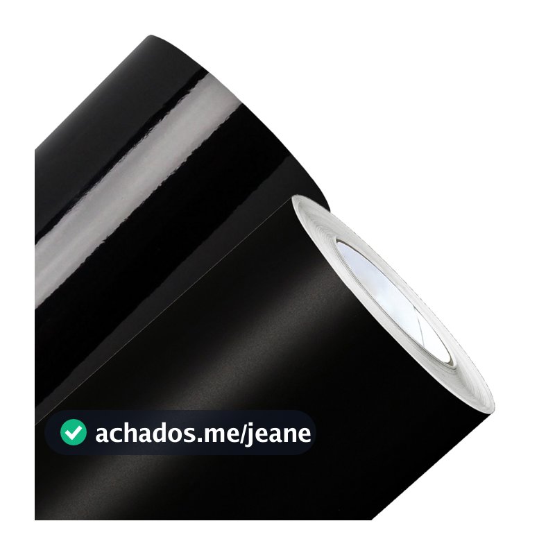Adesivo Vinil Lavável Preto Black Piano ou Fosco Envelopamento Autocolante Tipo Contact Móveis Decoração