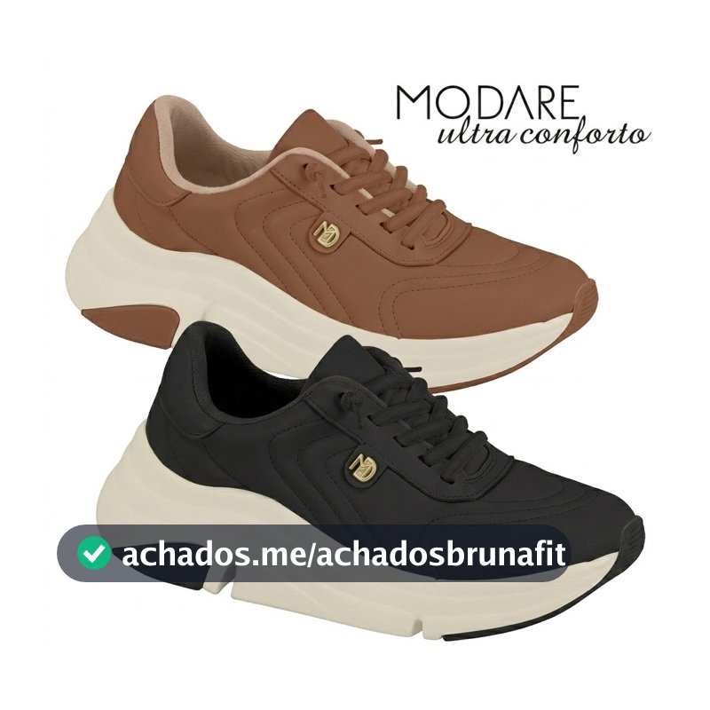 Tênis Modare Ortopédico Feminino Original Conforto Total Palmilha Macia Antiderrapante 7401.104