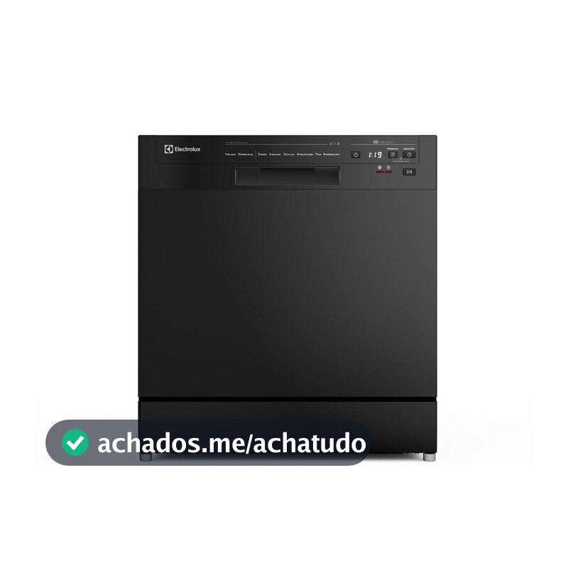 Lava-Louça Electrolux 8 Serviços Preta com Programa Lava e Seca 50 min (LP08E)