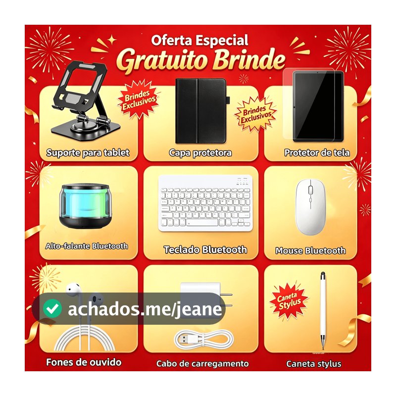 Teclados, mouses, alto-falantes e acessórios para tablets com conexão Bluetooth, compatíveis com todos os tipos de table