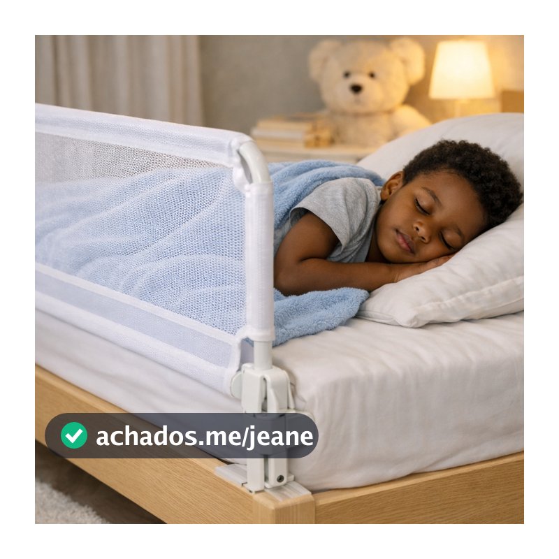 Grade de cama NORMAL E BOX - Protetor Para Cama - PEQUENA, MÉDIA E GRANDE Criancas Reforçada Lavável