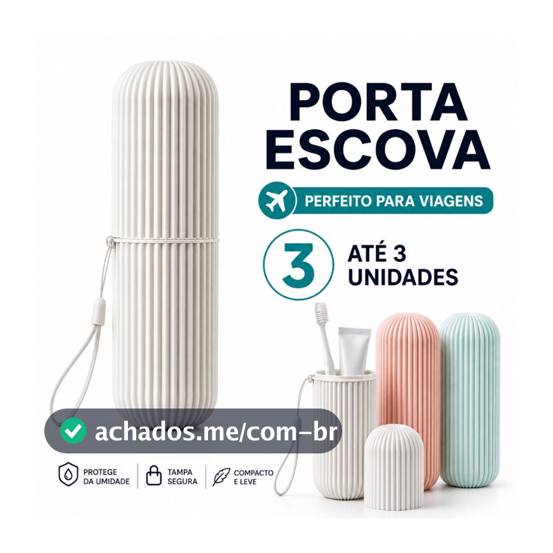 Porta Escovas De Dente E Creme Dental Portátil para Viagem Bolsa Escola