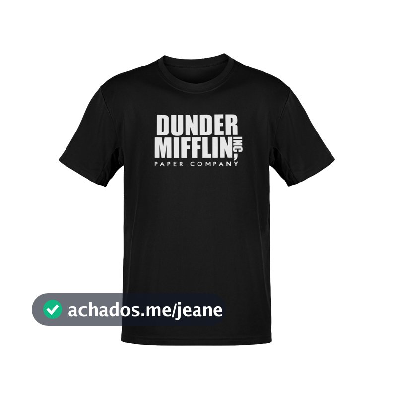 Camiseta Unissex Série Dunder Mifflin Company The Office