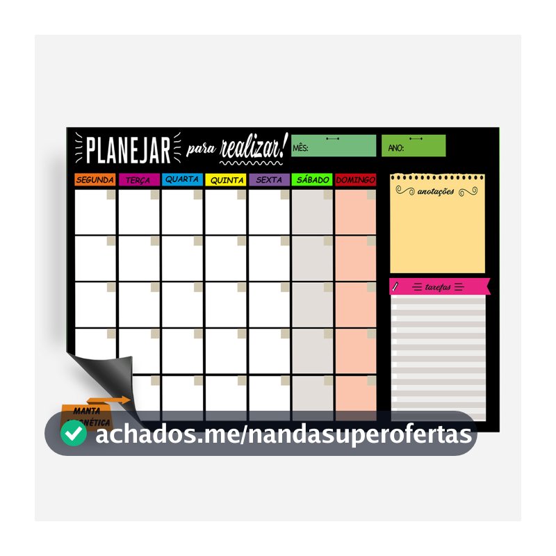 Imã Lousa Branca Geladeira - 2 Canetas Com Apagador Magnética - 20x30cm - Lembrete Recado Organização IMÃ DE GELADEIRA