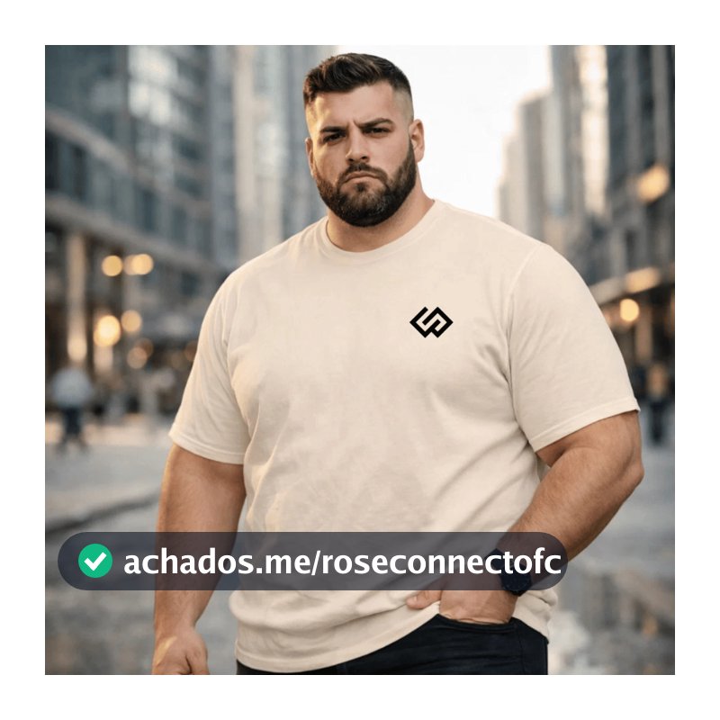 Camiseta Masculina Plus Sise Estampada Monograma Blusa Premium 100% Algodao