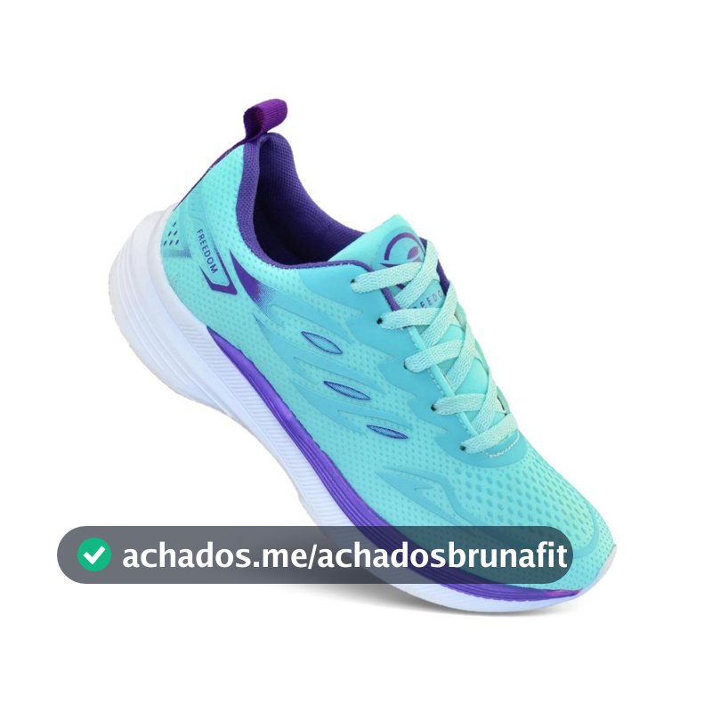 Tenis Masculino Escolar Academia Original FREEDOM Corrida Caminhada Lançamento VERDE AGUA