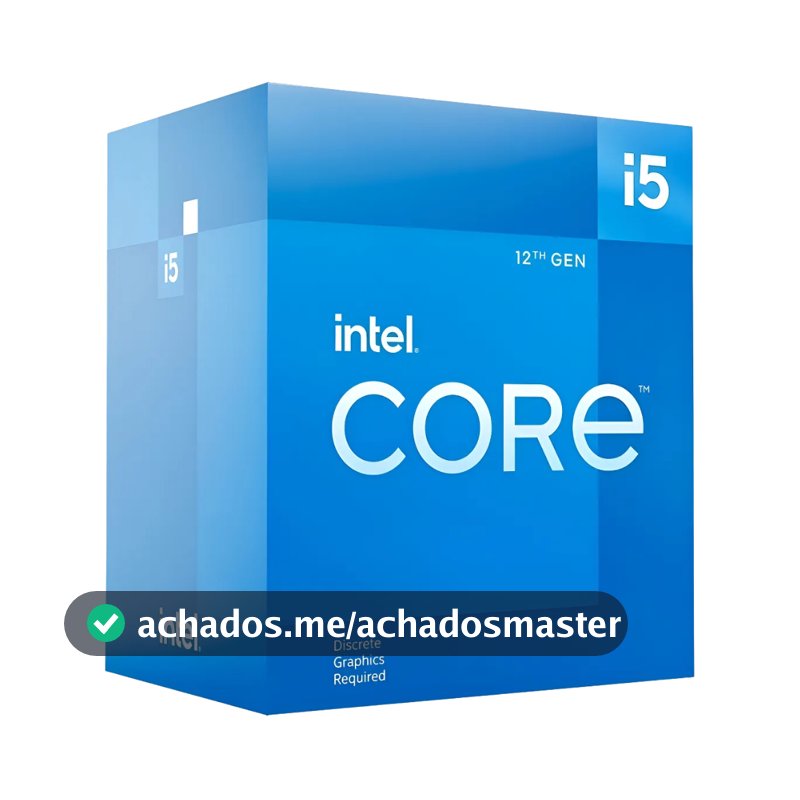 Processador Intel Core i5 12400F + Cooler Box - 6 Núcleos