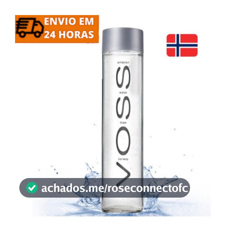 Água Voss Sem Gás Norueguesa Garrafa em Vidro 375ml