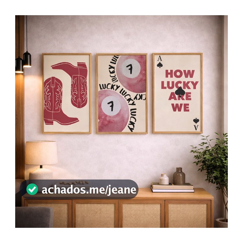 Quadros Decorativos Cowgirl Botas Bola De Bilhar Rosa Cowntry Sertanejo Feminino