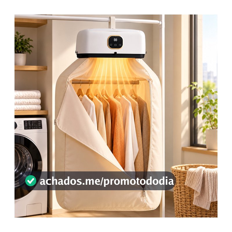 Secador de Roupas 110V / 220V Secadora Elétrica 600W Secagem Rápida