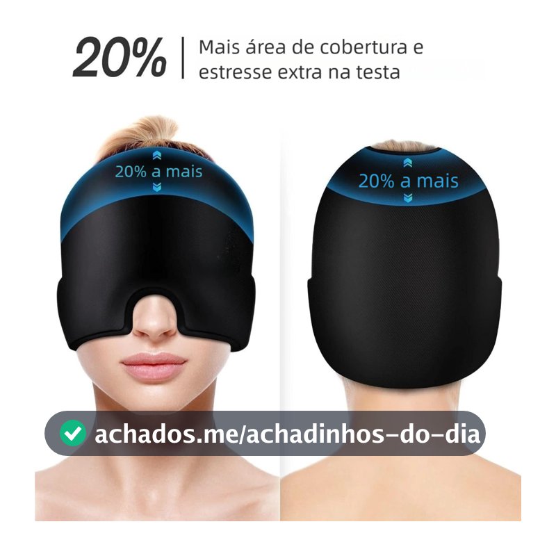 Touca Terapia Fria Quente – Alívio Dor de Cabeça, Máscara Confortável