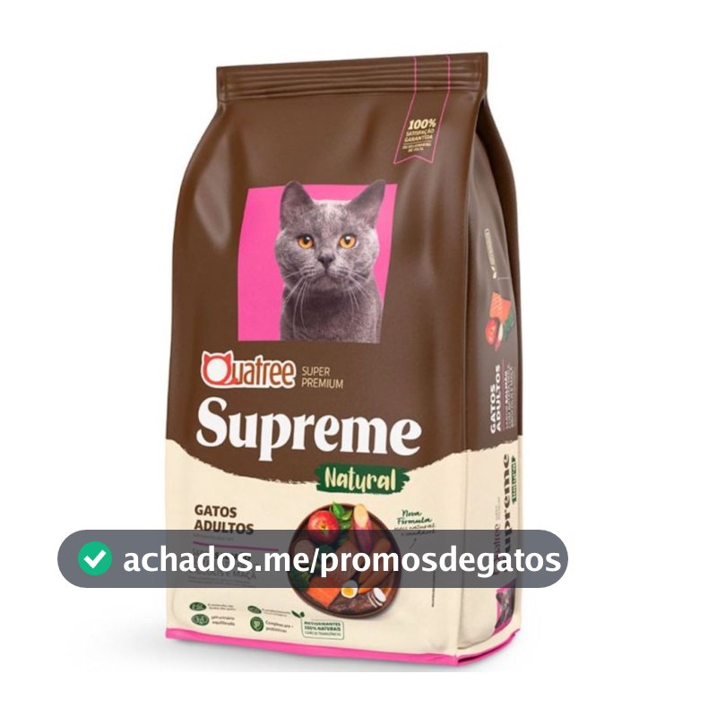 Ração Quatree Supreme Gatos Adultos 10kg
