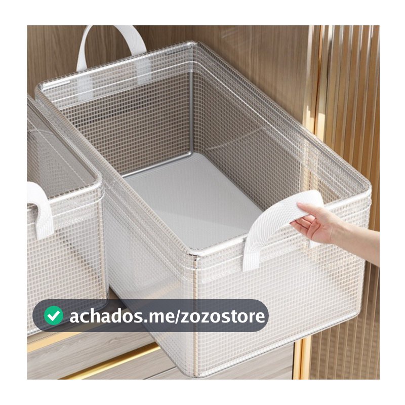 Kit 2/4/6 Caixa Organizadora Dobrável Roupas e Gavetas Organizadas Multiuso Feita em PVC Resistente Ecológico WL-2450