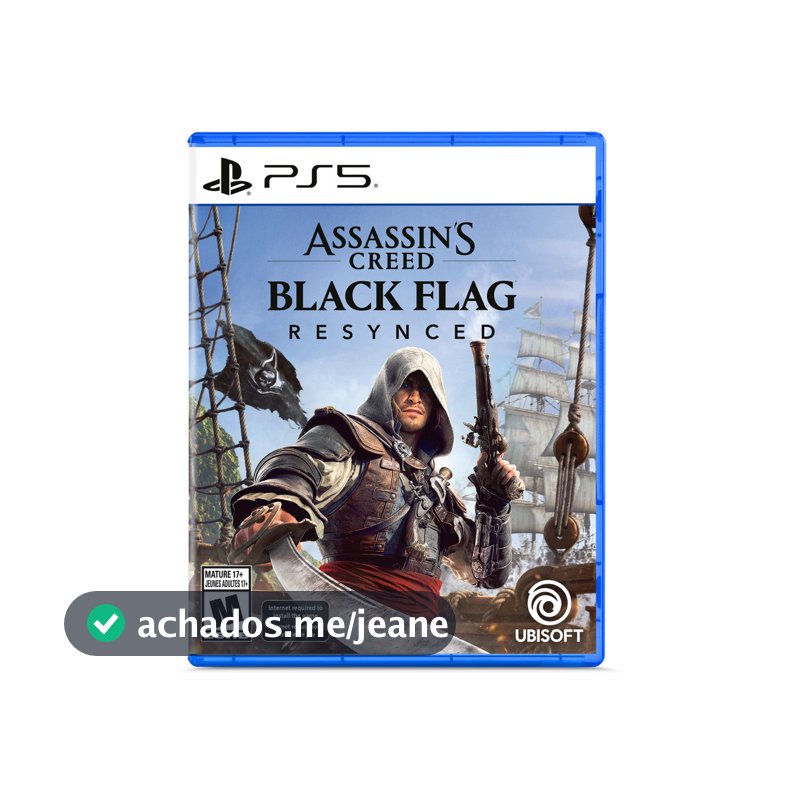 Assassins Creed Black Flag Resynced PS5 Midia Fisica