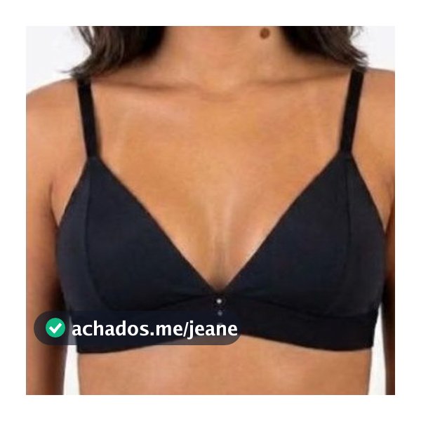 Sutiã Sem Bojo Decote V Triângulo Feminino Confortável Tecido Macio 5 Cores P ao GG