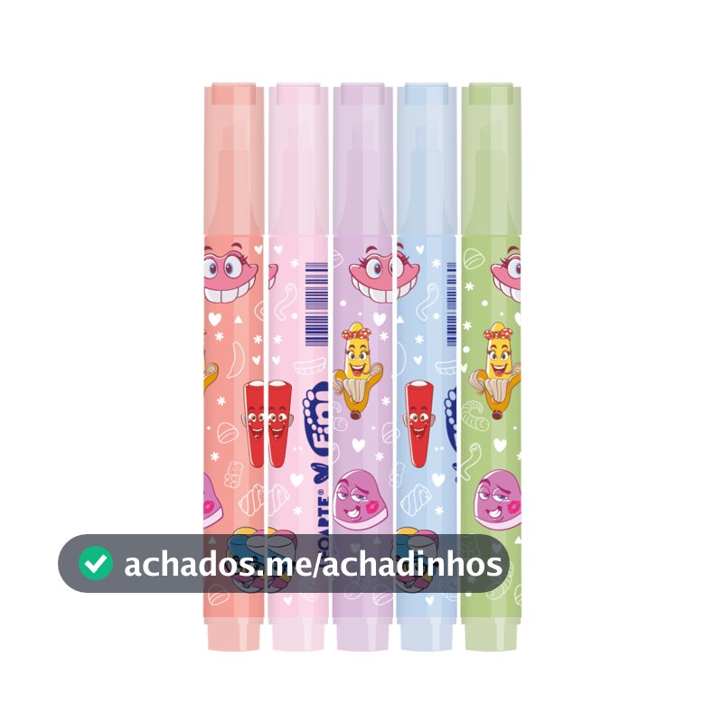 Marca-Texto Corpo Estampado c/aroma Fini Unidade Leoarte
