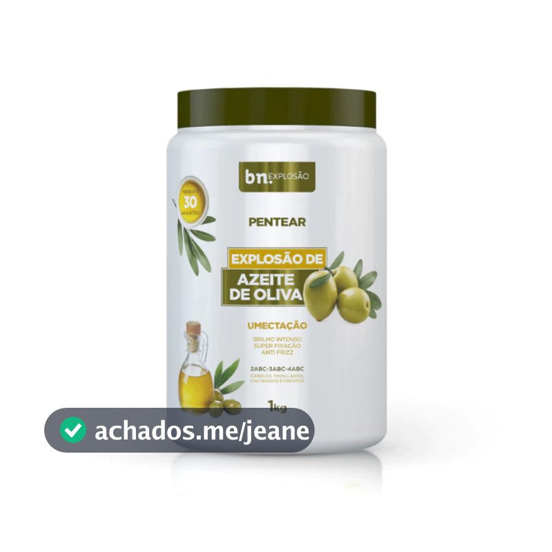 Creme de Pentear Beleza Natural Explosão de Azeite de Oliva 1Kg