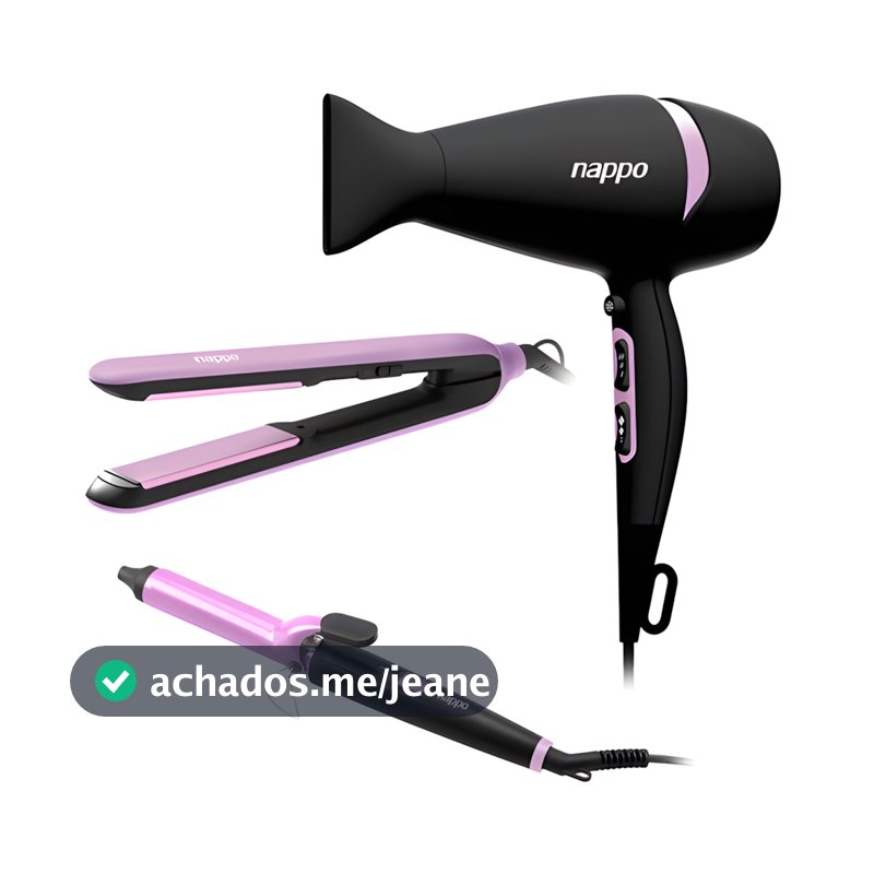 Secador Babyliss E Prancha Alisadora Nappo 3 Em 1 60hz 1500w