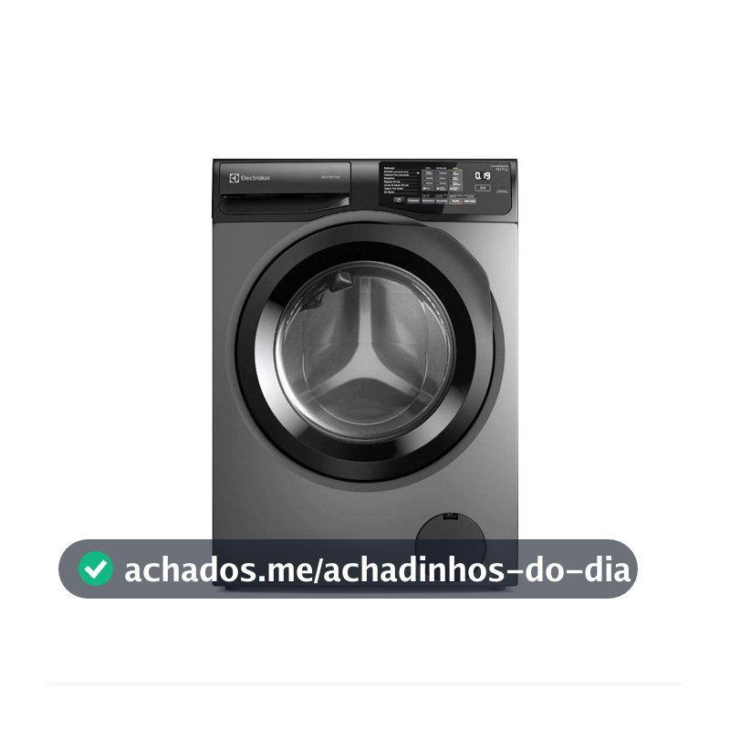 Lava e Seca Electrolux 12Kg Cinza Ônix Inverter com Água Quente e Lavagem Inteligente (LSC12)