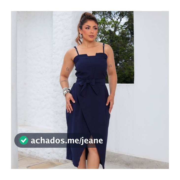 Vestido Midi Feminino Alcinha Com Ajuste, Transpassado e Faixa Com Amarração