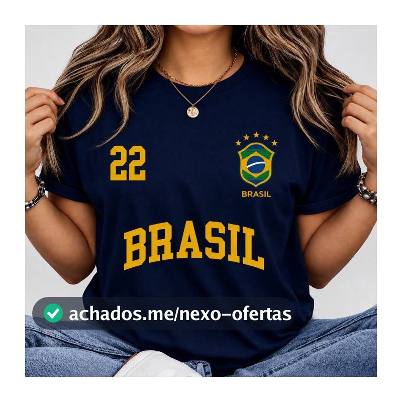 Blusa Feminina 22 T-shirt Verão Algodão