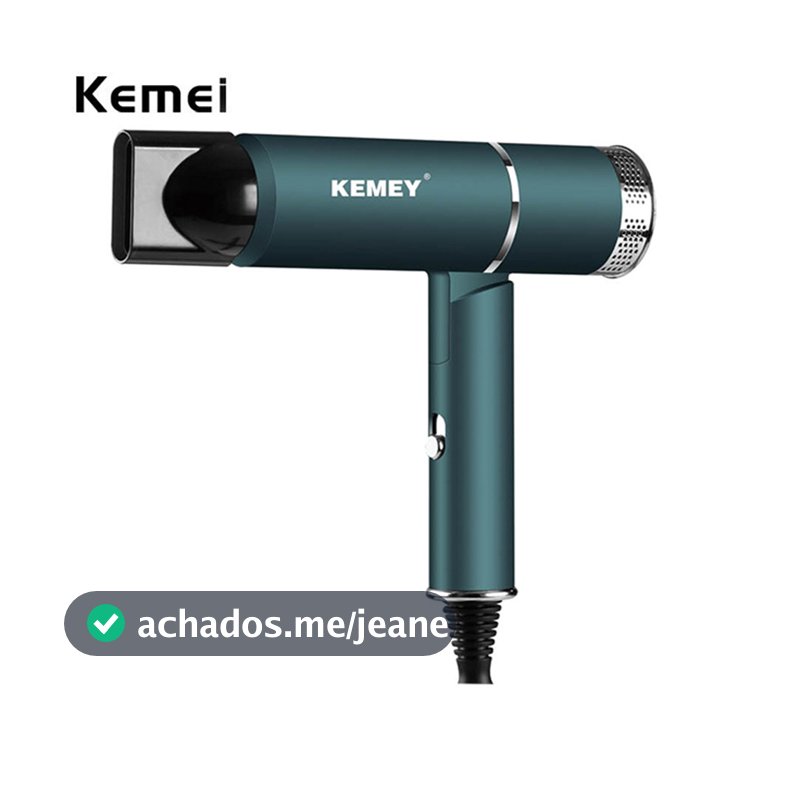 Kemei Secador De Cabelos 1000W Profissional/Cabelo De Secagem Rápida Para Estudante Em Casa/Viagem