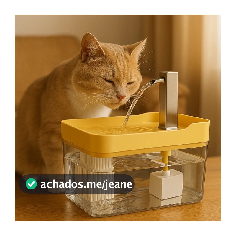 FONTE AUTOMÁTICA PARA GATOS COM FILTRO 1.5LIBOMBASILENCIOSA
