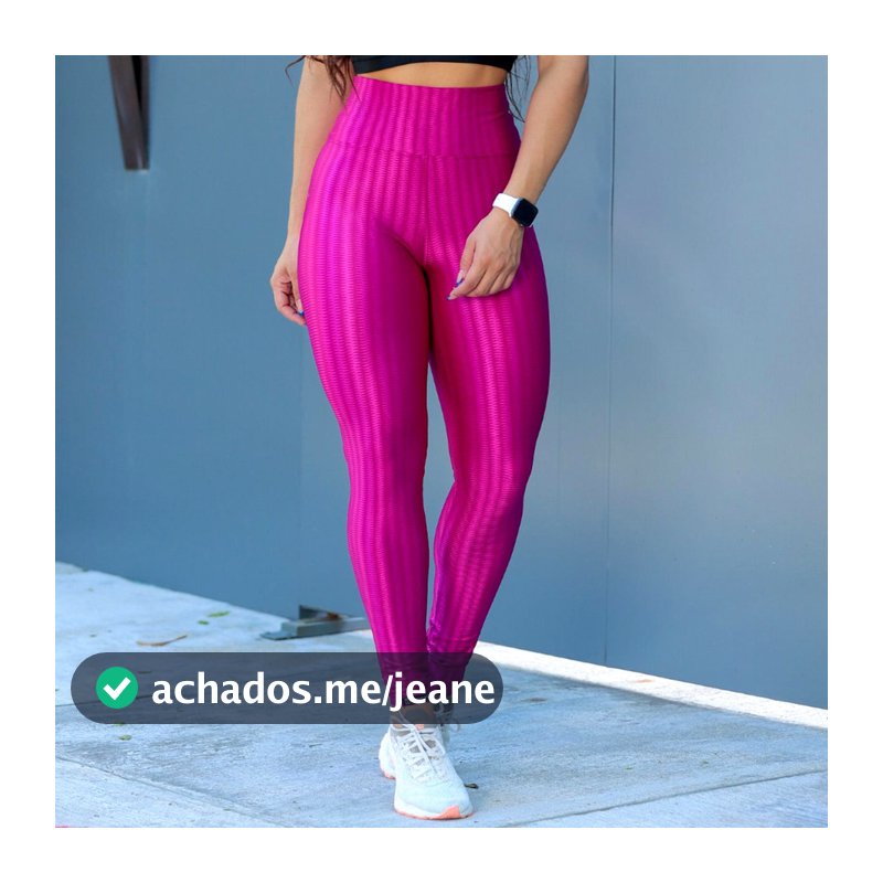 Calça Legging 3D Cos Alto Academia Fitness Leg Cirre.