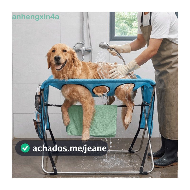 Rede Para Cuidados Com Animais De Estimação ANHENGXIN , Rack De Banho Dobrável Vários Furos , Mesa Antiarranhões Cães